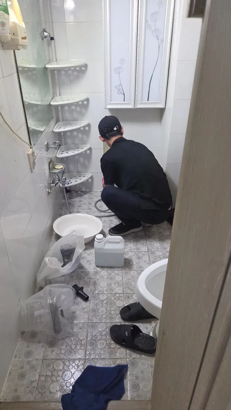 습식 진공 작업 — 종촌동 침수청소 현장