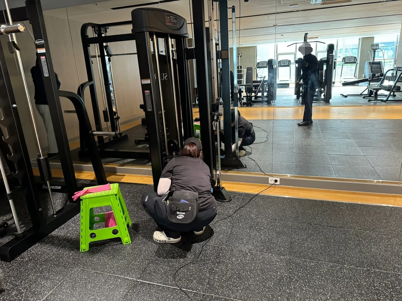 머신존 정리 — 부강면 헬스장청소 현장