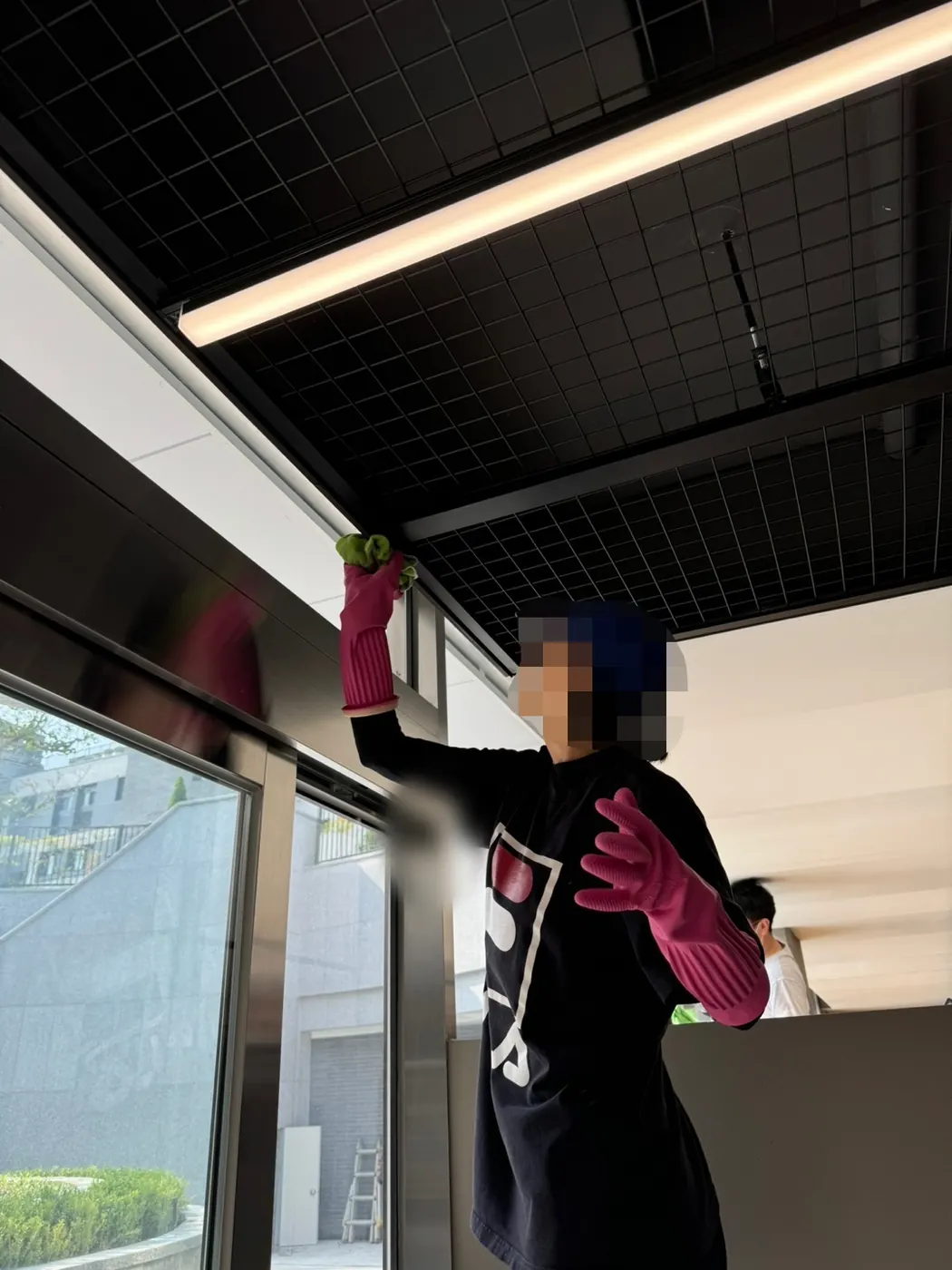 세정 진행 — 연동면 헬스장청소 현장