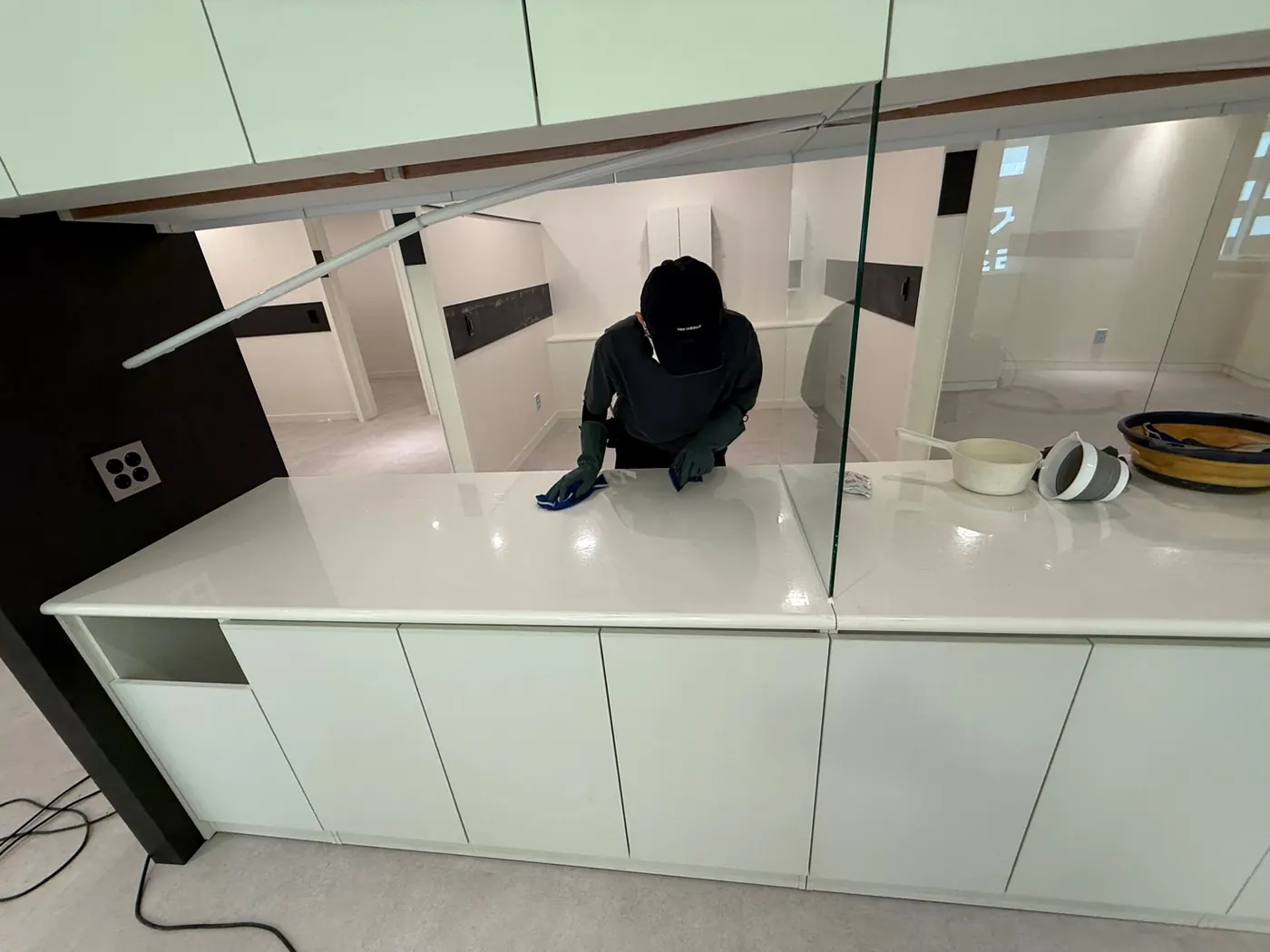 세정 진행 — 한별동 상가청소 현장