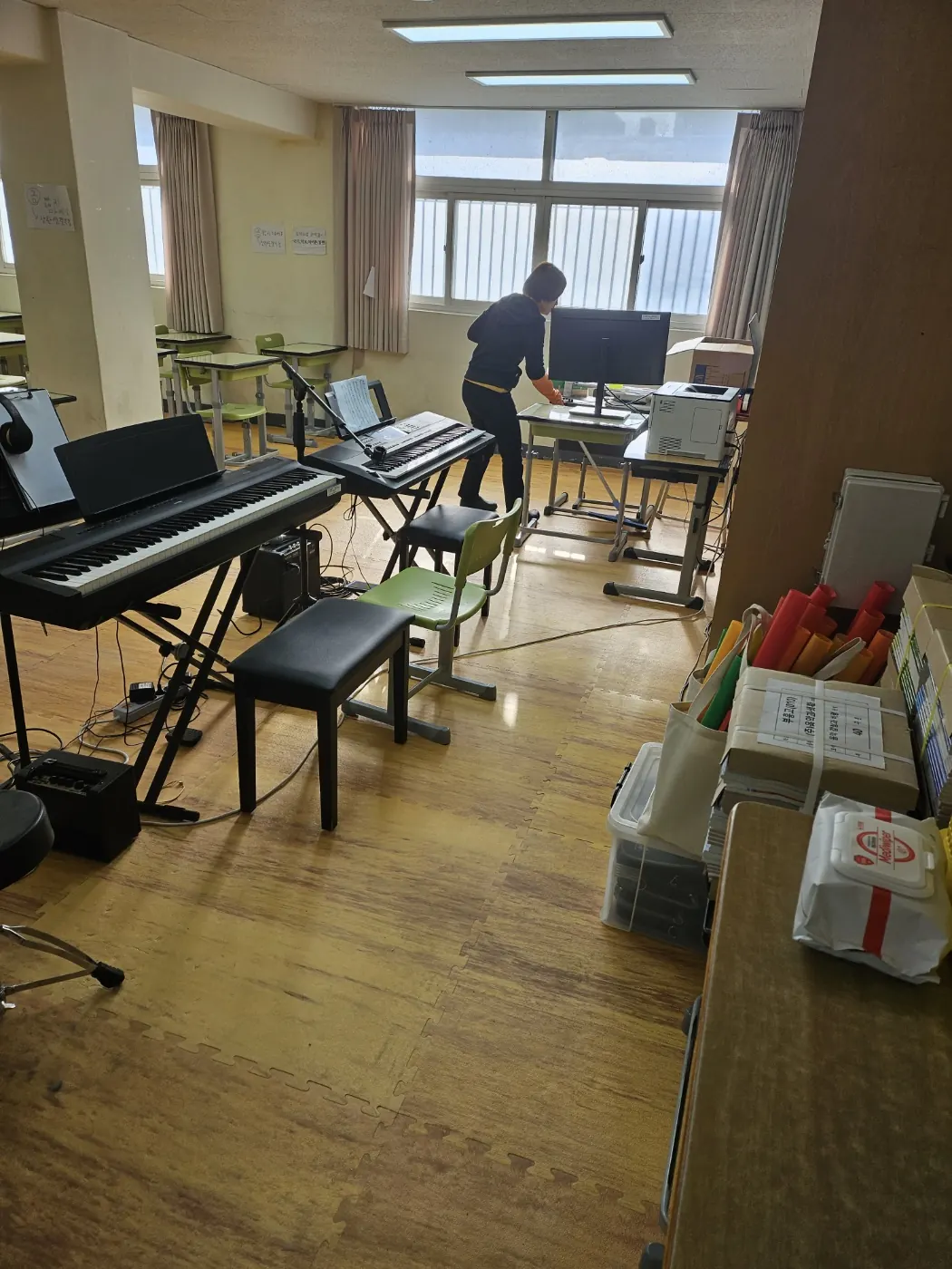 특별실 작업 — 세종특별자치시 학교청소 현장